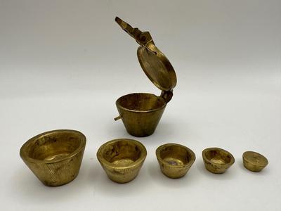 Antique Brass Apothecary Nesting Weights