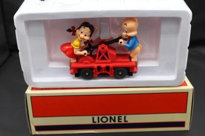Limited Edition - LIONEL - Porky and Petunia Handcar - O & 027 Gauge