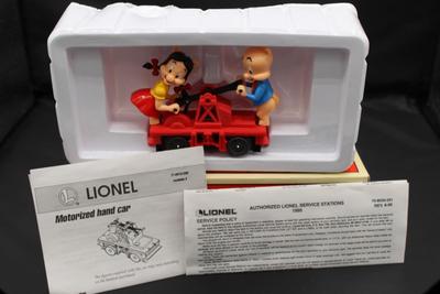 Limited Edition - LIONEL - Porky and Petunia Handcar - O & 027 Gauge
