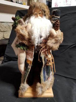Lynn Haney Log Cabin Santa