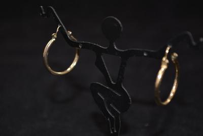 10k Gold Hoop Earrings 3.3g
