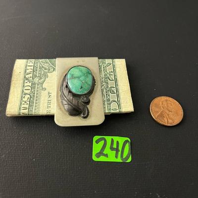 Turquoise Stone Money Clip