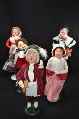Lot of 5 Vintage Byerâ€™s Choice Carolers 80â€™s & 90â€™s