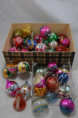 Lot of Over 50 Vintage Christmas Ornaments-AS IS