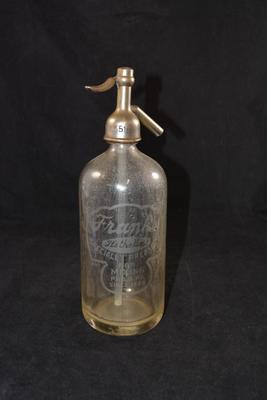 Antique "Frank's" Seltzer Bottle 11.25"X4"