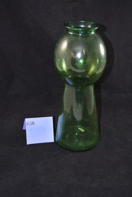 Vintage Green Glass Vase, Spain