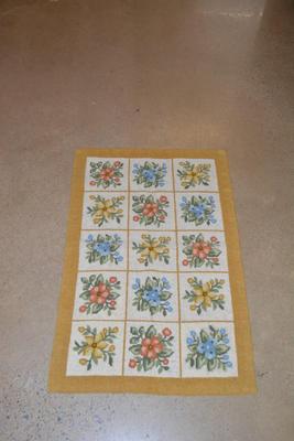 Vintage Hand Hooked Rug, Cheticamp, Nova Scotia 36â€x24â€