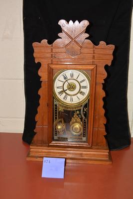 Antique New Haven Clock Co. Mantle Clock, Running w/ Key 23.5â€x14.25â€x4.75â€