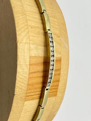 LOT 241J: 14K Gold and Diamond Bracelet - 13.4 gtw