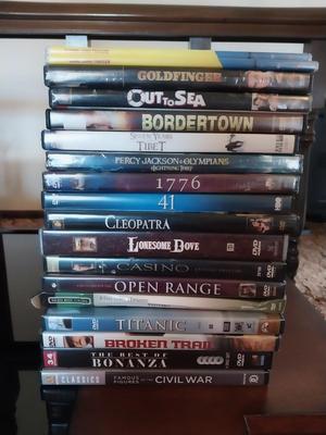 A COLLECTION OF MOVIES ON DVD (1)