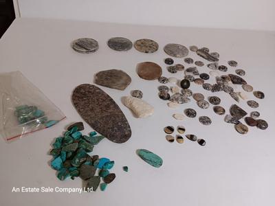 Stones for jewelry making some already shaped others are raw stones minerals rock collection