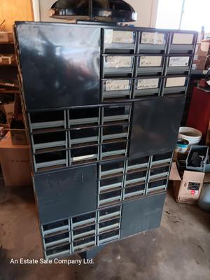 Very handy - Commercial Swiveling hardware organizer - cube storage.
