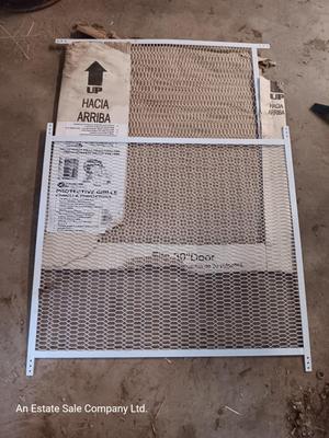 Two protective Grille for screen doors - protect screen from damage 30" door
