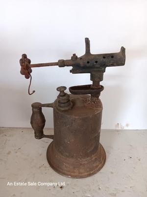Vintage wooden handled Blowtorch