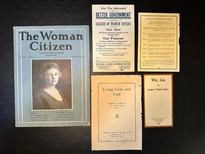 The Woman Citizen Journal & Pamphlets