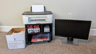 Canon TS3522 Printer with Dell 22" Monitor