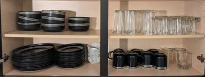 At Home Dishes and Drinking Glasses
