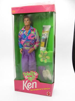 Retro Totally Hair Ken Mattel #1115 Styling Gel Play Doll in Original Box