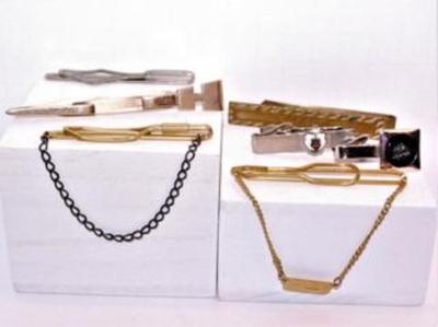 Multiples Assortment of Tie Bars and Clasps 19 Pcs.