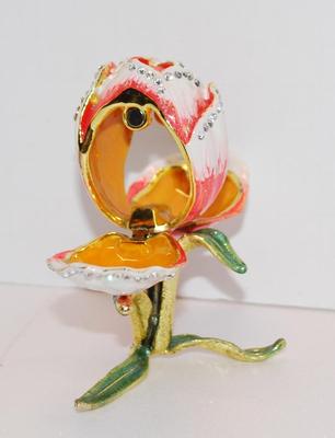 "The Hiding Rose" Trinket Box 3 1/2" H