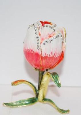 "The Hiding Rose" Trinket Box 3 1/2" H
