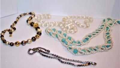 Necklaces Assortment of Colors 10", 16" & 2 @ 28" 4 Pcs.