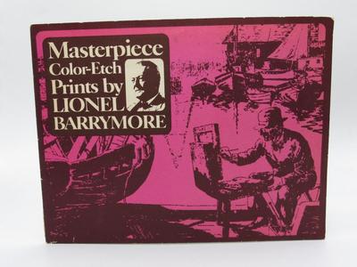 Vintage Masterpiece Color-Etch Foil Prints by Artist Lionel Barrymore Complete Set