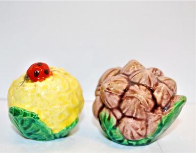 Veggies Set with a Cute Red Lady Bug 1 3/4"