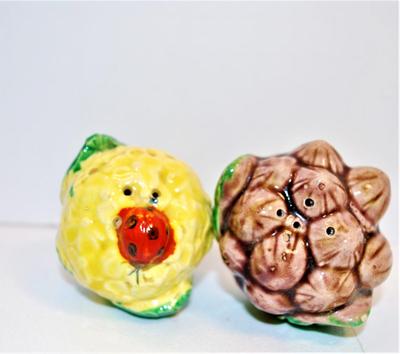 Veggies Set with a Cute Red Lady Bug 1 3/4"