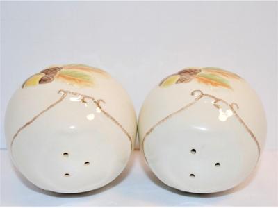 Small Round Set with Acorns + Pale Orange/Green Leaves 2 3/4"