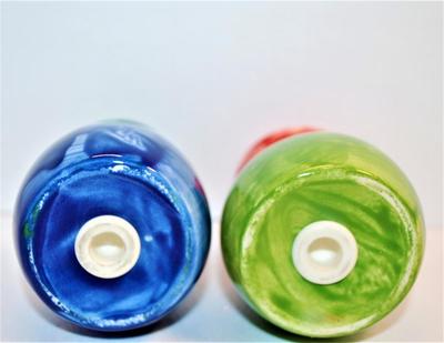 Small Multicolor Hand-Painted Set 3 1/4"