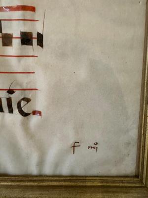 Framed Gregorian Chant, 1975