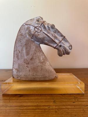 Horse head, Han Dynasty, 206 B.C. -220 A.D.