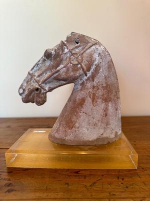 Horse head, Han Dynasty, 206 B.C. -220 A.D.