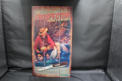 Wall Signs - Remington Wood Sign (The Prospector Pocket Knife)
