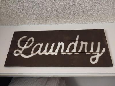 GRAND HOTEL WALL CLOCK AND LAUNDRY SGN