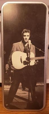 Elvis Presley Guitar Shaped Watch Novelty Black/Red Guitar Wristwatch