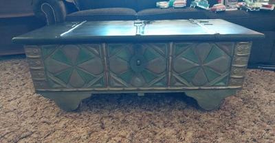 WOODEN CHEST COFFEE TABLE