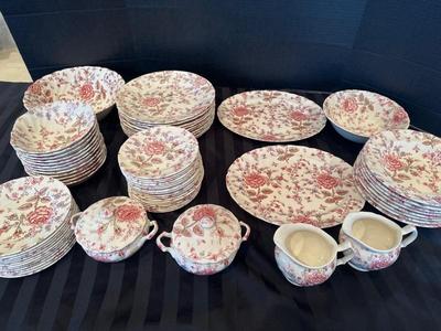 Lot 81 Johnson Bros England china set