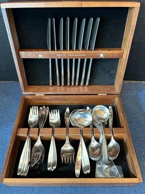 Lot 134 Lauffer stainless steel flatware