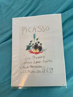 1989 Vintage Pablo Picasso Lithograph â€œPICASSO LES MENINES