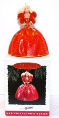"Barbie" 1993 Commemorative Ornament with Big Red Dress