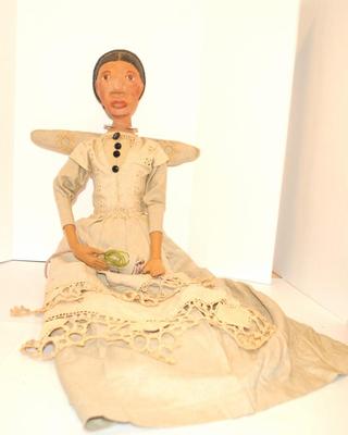 Vintage Large Long Very Eclectic Handcrafted Doll 30"