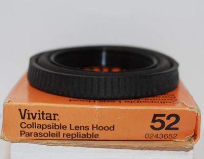 Vintage VIVITAR #52 LENS HOOD