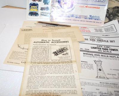 Vintage/Rare Model Railroading Brochures, Booklets, Pamphlets, Papers---SEE LIST