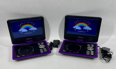 Pair of COOAU Portable DVD Players