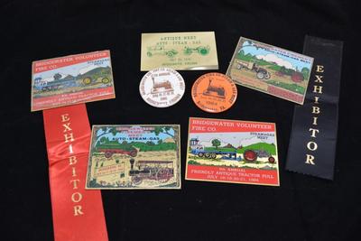 Vintage Bridgewater VA Vol. Firemanâ€™s Auto-Steam-Gas Brass Plates