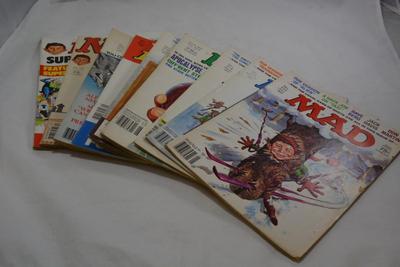 Lot of 10 Vintage 1980 MAD Magazines, Almost Complete Year