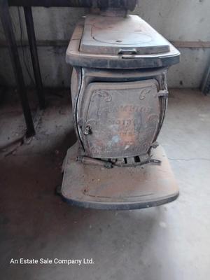 Antique wood burning stove Champion No. 136 Wehrle Co.