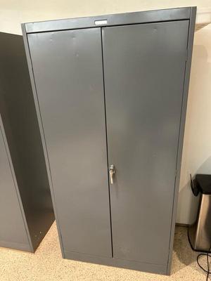 Lot 599 Dayton brand metal storage cabinet